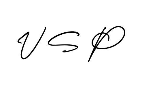 How to Draw V S P signature style? AmerikaSignatureDemo-Regular is a latest design signature styles for name V S P. V S P signature style 3 images and pictures png