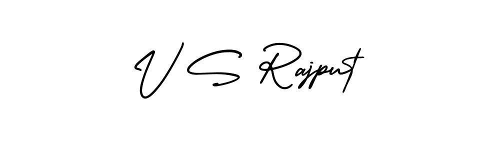 Make a beautiful signature design for name V S Rajput. With this signature (AmerikaSignatureDemo-Regular) style, you can create a handwritten signature for free. V S Rajput signature style 3 images and pictures png