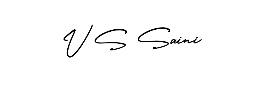 Similarly AmerikaSignatureDemo-Regular is the best handwritten signature design. Signature creator online .You can use it as an online autograph creator for name V S Saini. V S Saini signature style 3 images and pictures png