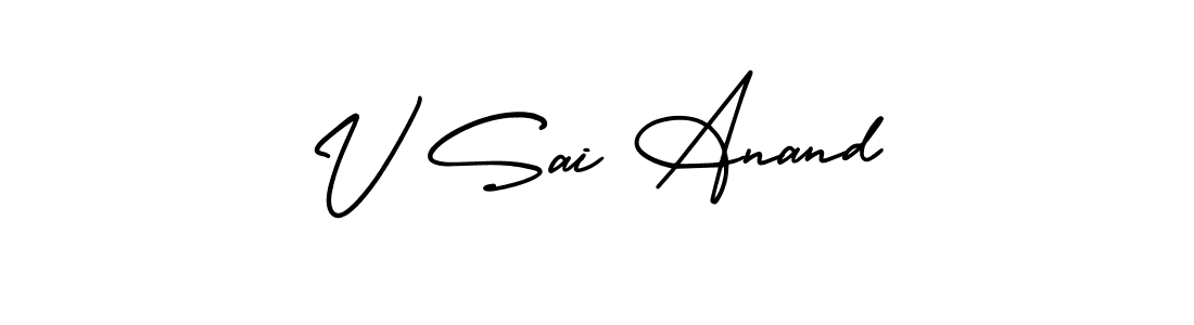 Best and Professional Signature Style for V Sai Anand. AmerikaSignatureDemo-Regular Best Signature Style Collection. V Sai Anand signature style 3 images and pictures png