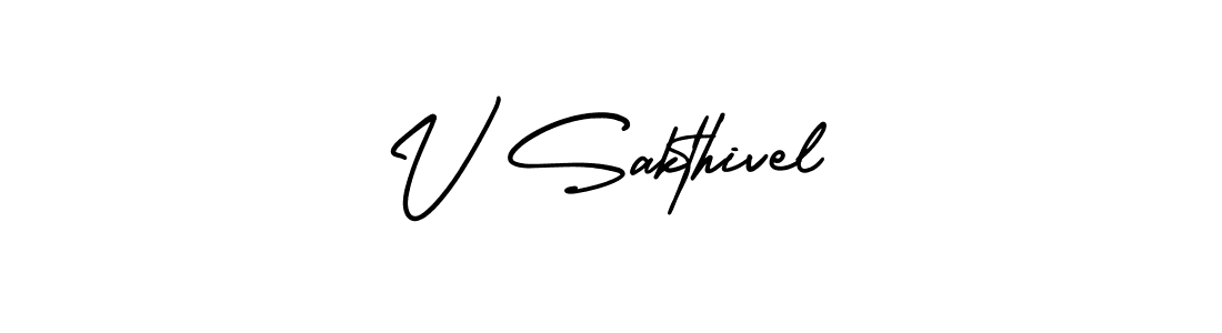Also You can easily find your signature by using the search form. We will create V Sakthivel name handwritten signature images for you free of cost using AmerikaSignatureDemo-Regular sign style. V Sakthivel signature style 3 images and pictures png