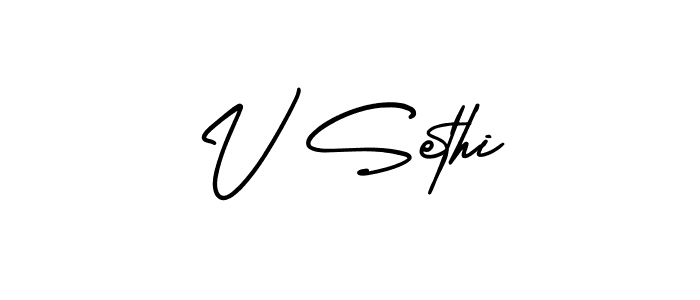 Make a beautiful signature design for name V Sethi. Use this online signature maker to create a handwritten signature for free. V Sethi signature style 3 images and pictures png