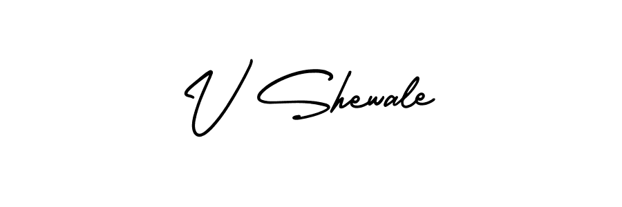if you are searching for the best signature style for your name V Shewale. so please give up your signature search. here we have designed multiple signature styles  using AmerikaSignatureDemo-Regular. V Shewale signature style 3 images and pictures png