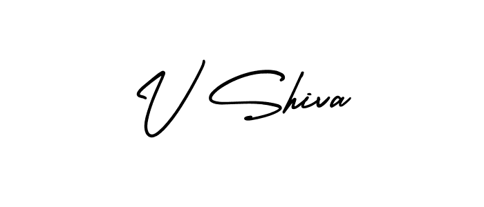 Best and Professional Signature Style for V Shiva. AmerikaSignatureDemo-Regular Best Signature Style Collection. V Shiva signature style 3 images and pictures png