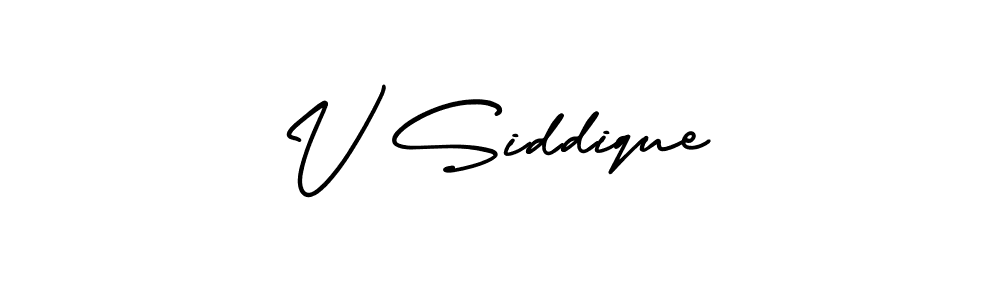 It looks lik you need a new signature style for name V Siddique. Design unique handwritten (AmerikaSignatureDemo-Regular) signature with our free signature maker in just a few clicks. V Siddique signature style 3 images and pictures png