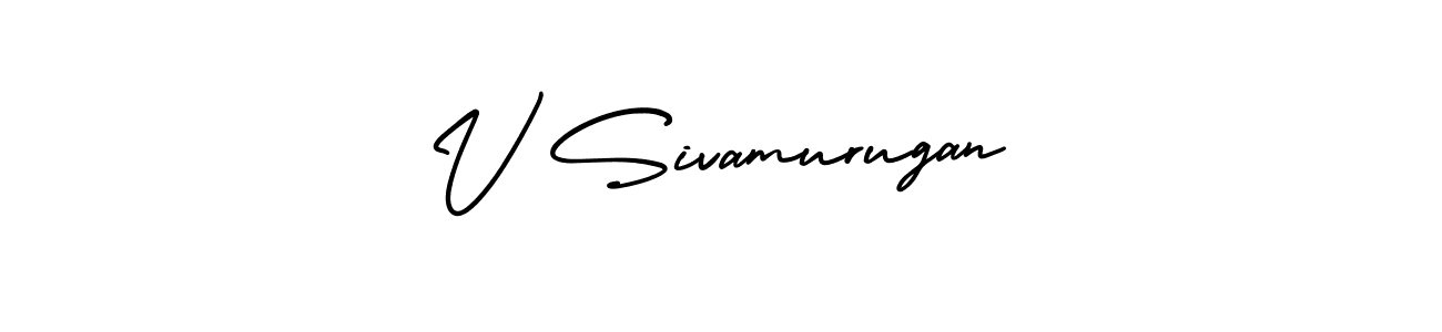 Also we have V Sivamurugan name is the best signature style. Create professional handwritten signature collection using AmerikaSignatureDemo-Regular autograph style. V Sivamurugan signature style 3 images and pictures png
