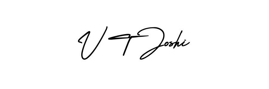 AmerikaSignatureDemo-Regular is a professional signature style that is perfect for those who want to add a touch of class to their signature. It is also a great choice for those who want to make their signature more unique. Get V T Joshi name to fancy signature for free. V T Joshi signature style 3 images and pictures png