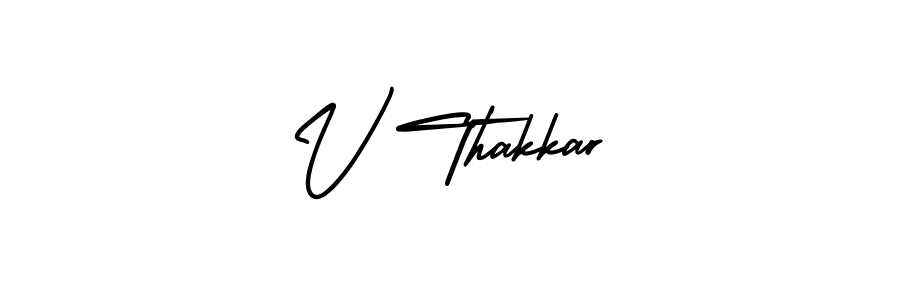 You can use this online signature creator to create a handwritten signature for the name V Thakkar. This is the best online autograph maker. V Thakkar signature style 3 images and pictures png