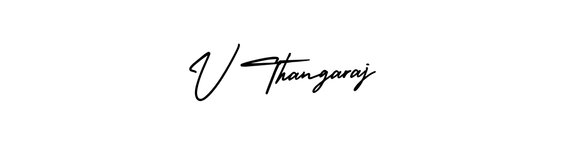 This is the best signature style for the V Thangaraj name. Also you like these signature font (AmerikaSignatureDemo-Regular). Mix name signature. V Thangaraj signature style 3 images and pictures png