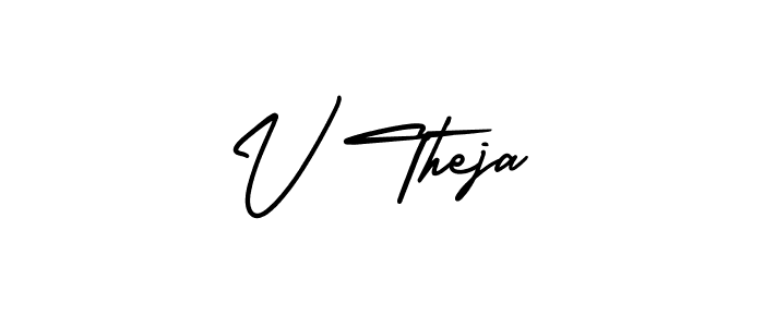 How to Draw V Theja signature style? AmerikaSignatureDemo-Regular is a latest design signature styles for name V Theja. V Theja signature style 3 images and pictures png