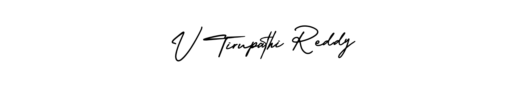 V Tirupathi Reddy stylish signature style. Best Handwritten Sign (AmerikaSignatureDemo-Regular) for my name. Handwritten Signature Collection Ideas for my name V Tirupathi Reddy. V Tirupathi Reddy signature style 3 images and pictures png