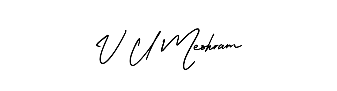 You can use this online signature creator to create a handwritten signature for the name V U Meshram. This is the best online autograph maker. V U Meshram signature style 3 images and pictures png