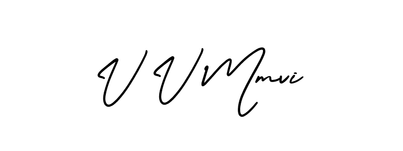 AmerikaSignatureDemo-Regular is a professional signature style that is perfect for those who want to add a touch of class to their signature. It is also a great choice for those who want to make their signature more unique. Get V V Mmvi name to fancy signature for free. V V Mmvi signature style 3 images and pictures png