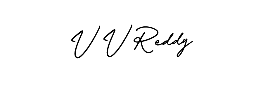 Make a beautiful signature design for name V V Reddy. Use this online signature maker to create a handwritten signature for free. V V Reddy signature style 3 images and pictures png
