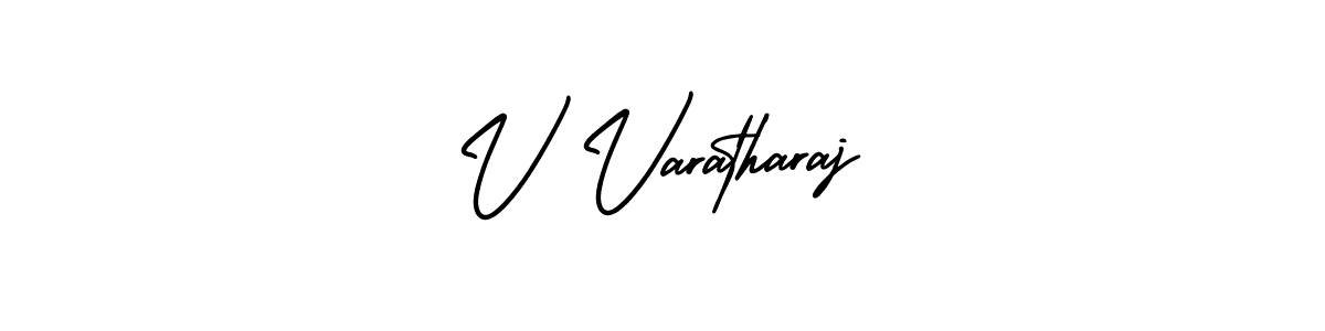 How to make V Varatharaj signature? AmerikaSignatureDemo-Regular is a professional autograph style. Create handwritten signature for V Varatharaj name. V Varatharaj signature style 3 images and pictures png