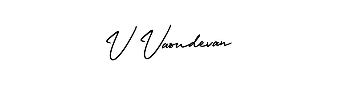 It looks lik you need a new signature style for name V Vasudevan. Design unique handwritten (AmerikaSignatureDemo-Regular) signature with our free signature maker in just a few clicks. V Vasudevan signature style 3 images and pictures png