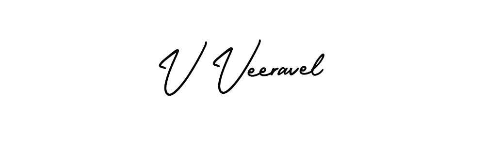 Make a short V Veeravel signature style. Manage your documents anywhere anytime using AmerikaSignatureDemo-Regular. Create and add eSignatures, submit forms, share and send files easily. V Veeravel signature style 3 images and pictures png