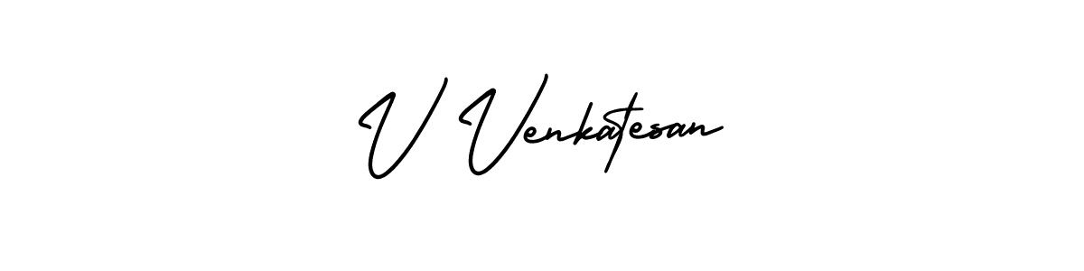if you are searching for the best signature style for your name V Venkatesan. so please give up your signature search. here we have designed multiple signature styles  using AmerikaSignatureDemo-Regular. V Venkatesan signature style 3 images and pictures png