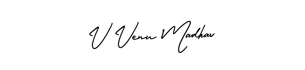 How to make V Venu Madhav signature? AmerikaSignatureDemo-Regular is a professional autograph style. Create handwritten signature for V Venu Madhav name. V Venu Madhav signature style 3 images and pictures png