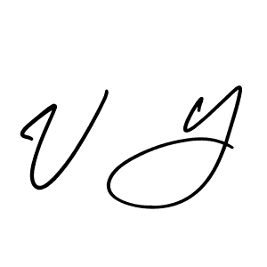 It looks lik you need a new signature style for name V Y. Design unique handwritten (AmerikaSignatureDemo-Regular) signature with our free signature maker in just a few clicks. V Y signature style 3 images and pictures png