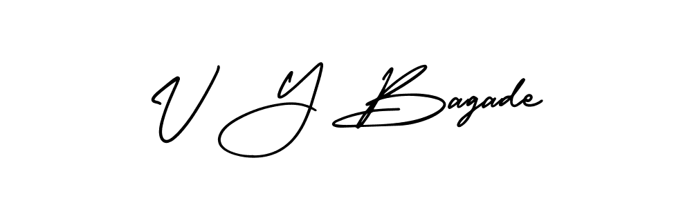 Best and Professional Signature Style for V Y Bagade. AmerikaSignatureDemo-Regular Best Signature Style Collection. V Y Bagade signature style 3 images and pictures png