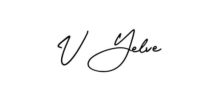 Also we have V Yelve name is the best signature style. Create professional handwritten signature collection using AmerikaSignatureDemo-Regular autograph style. V Yelve signature style 3 images and pictures png