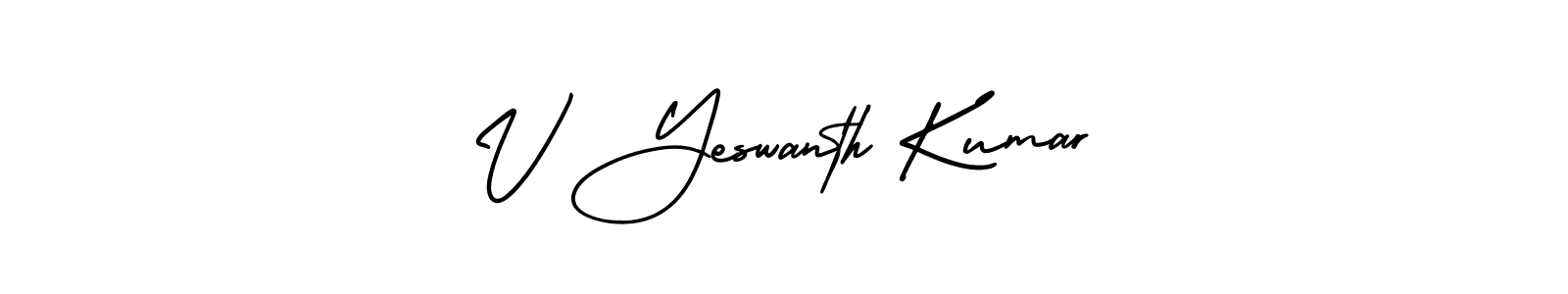How to make V Yeswanth Kumar signature? AmerikaSignatureDemo-Regular is a professional autograph style. Create handwritten signature for V Yeswanth Kumar name. V Yeswanth Kumar signature style 3 images and pictures png