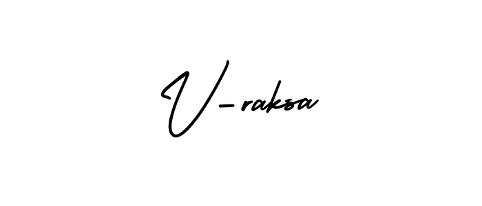 It looks lik you need a new signature style for name V-raksa. Design unique handwritten (AmerikaSignatureDemo-Regular) signature with our free signature maker in just a few clicks. V-raksa signature style 3 images and pictures png