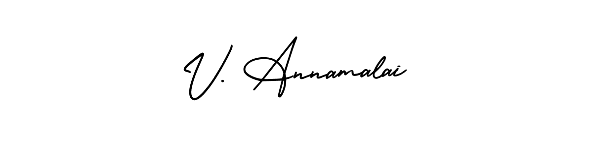 Similarly AmerikaSignatureDemo-Regular is the best handwritten signature design. Signature creator online .You can use it as an online autograph creator for name V. Annamalai. V. Annamalai signature style 3 images and pictures png