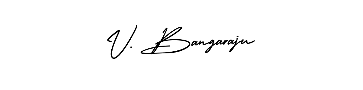 It looks lik you need a new signature style for name V. Bangaraju. Design unique handwritten (AmerikaSignatureDemo-Regular) signature with our free signature maker in just a few clicks. V. Bangaraju signature style 3 images and pictures png