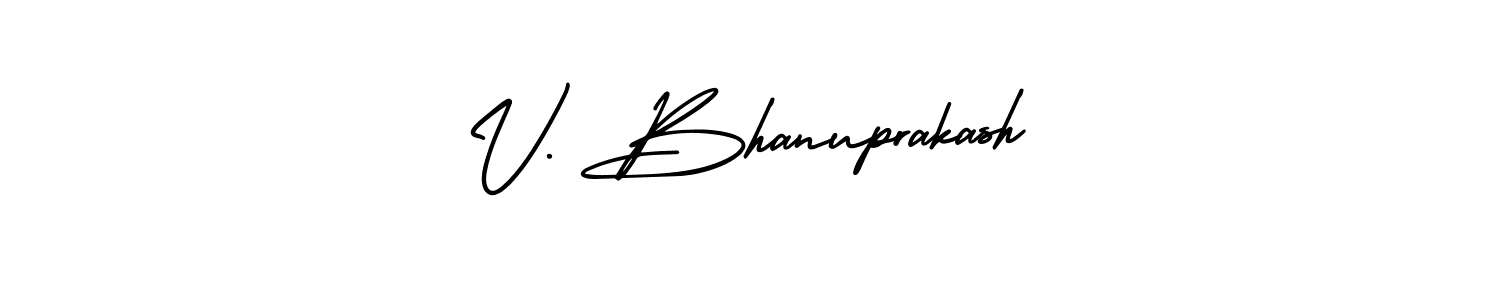 How to Draw V. Bhanuprakash signature style? AmerikaSignatureDemo-Regular is a latest design signature styles for name V. Bhanuprakash. V. Bhanuprakash signature style 3 images and pictures png