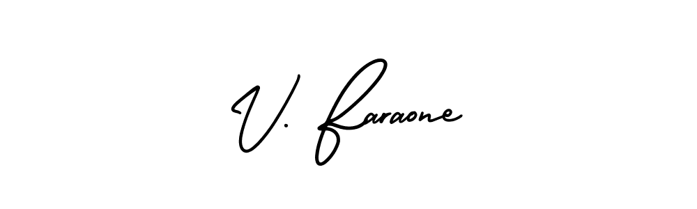 It looks lik you need a new signature style for name V. Faraone. Design unique handwritten (AmerikaSignatureDemo-Regular) signature with our free signature maker in just a few clicks. V. Faraone signature style 3 images and pictures png