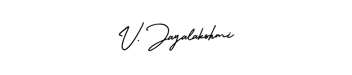 It looks lik you need a new signature style for name V. Jayalakshmi. Design unique handwritten (AmerikaSignatureDemo-Regular) signature with our free signature maker in just a few clicks. V. Jayalakshmi signature style 3 images and pictures png