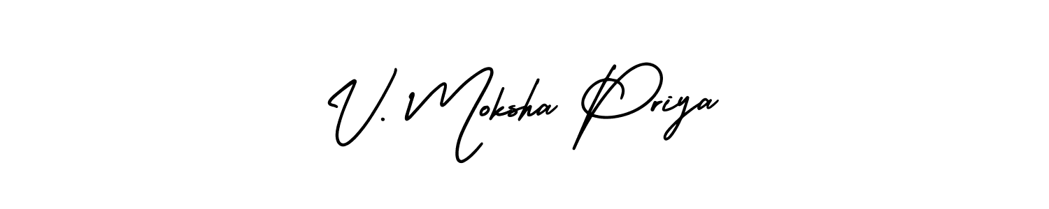 Here are the top 10 professional signature styles for the name V. Moksha Priya. These are the best autograph styles you can use for your name. V. Moksha Priya signature style 3 images and pictures png