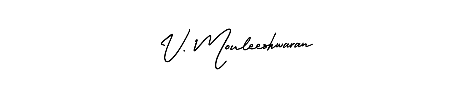 Make a beautiful signature design for name V. Mouleeshwaran. Use this online signature maker to create a handwritten signature for free. V. Mouleeshwaran signature style 3 images and pictures png