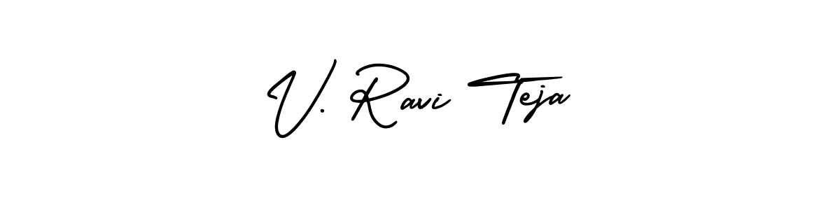 Similarly AmerikaSignatureDemo-Regular is the best handwritten signature design. Signature creator online .You can use it as an online autograph creator for name V. Ravi Teja. V. Ravi Teja signature style 3 images and pictures png