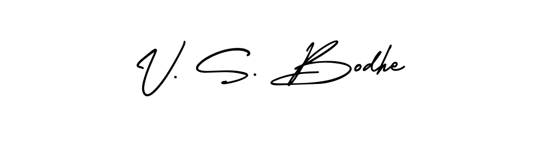 AmerikaSignatureDemo-Regular is a professional signature style that is perfect for those who want to add a touch of class to their signature. It is also a great choice for those who want to make their signature more unique. Get V. S. Bodhe name to fancy signature for free. V. S. Bodhe signature style 3 images and pictures png