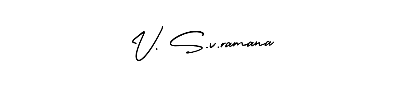 Also You can easily find your signature by using the search form. We will create V. S.v.ramana name handwritten signature images for you free of cost using AmerikaSignatureDemo-Regular sign style. V. S.v.ramana signature style 3 images and pictures png