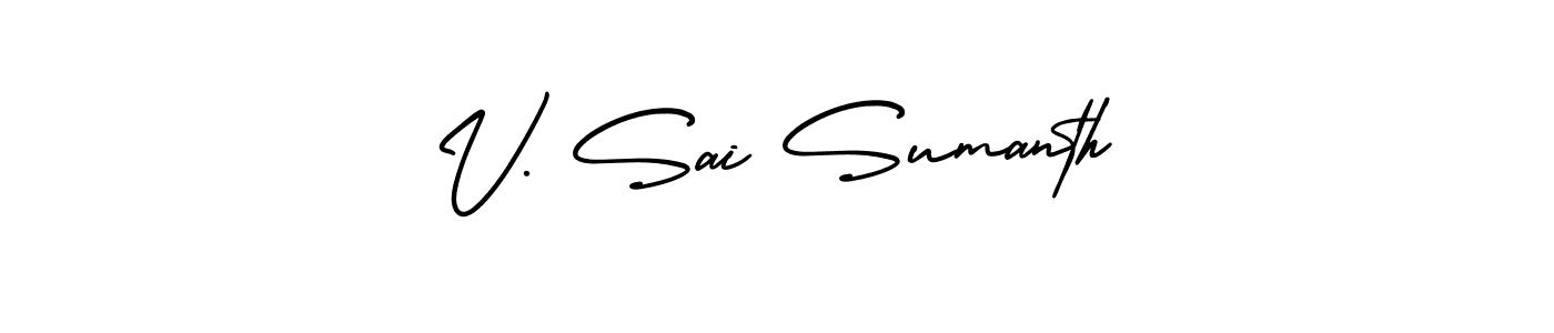 See photos of V. Sai Sumanth official signature by Spectra . Check more albums & portfolios. Read reviews & check more about AmerikaSignatureDemo-Regular font. V. Sai Sumanth signature style 3 images and pictures png