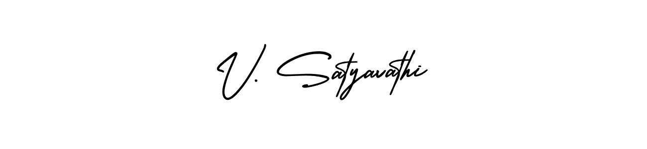 Make a beautiful signature design for name V. Satyavathi. Use this online signature maker to create a handwritten signature for free. V. Satyavathi signature style 3 images and pictures png