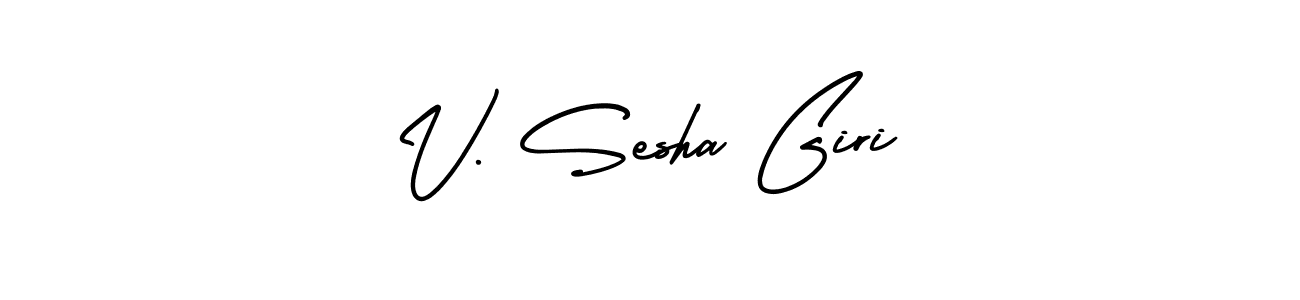 How to Draw V. Sesha Giri signature style? AmerikaSignatureDemo-Regular is a latest design signature styles for name V. Sesha Giri. V. Sesha Giri signature style 3 images and pictures png