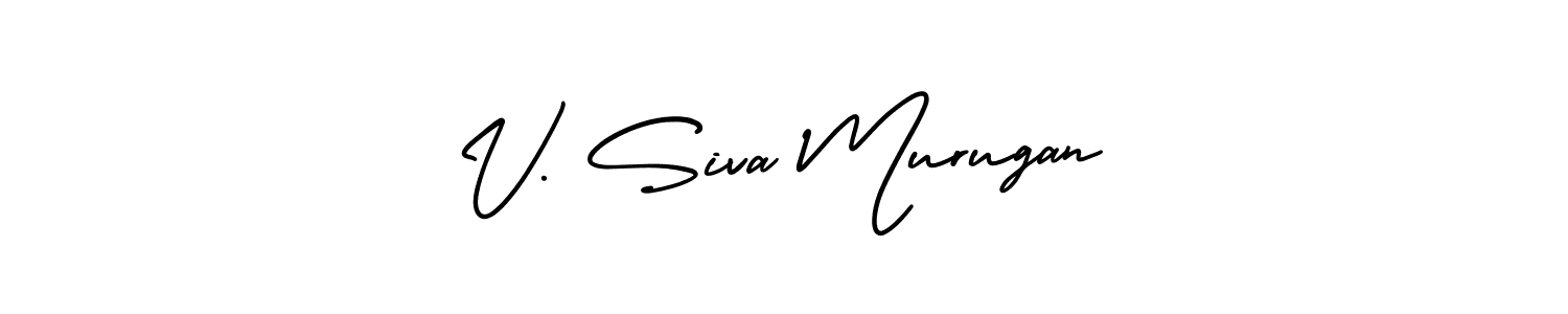 if you are searching for the best signature style for your name V. Siva Murugan. so please give up your signature search. here we have designed multiple signature styles  using AmerikaSignatureDemo-Regular. V. Siva Murugan signature style 3 images and pictures png