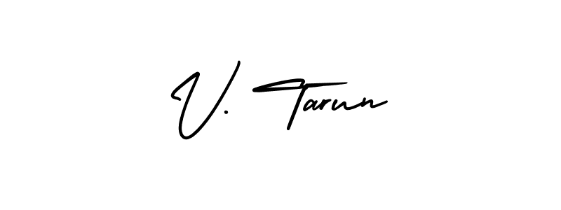 if you are searching for the best signature style for your name V. Tarun. so please give up your signature search. here we have designed multiple signature styles  using AmerikaSignatureDemo-Regular. V. Tarun signature style 3 images and pictures png