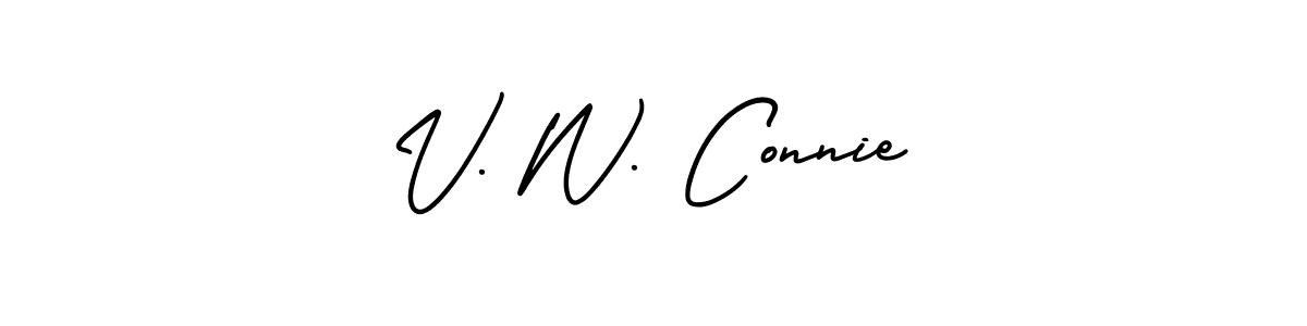 Make a beautiful signature design for name V. W. Connie. Use this online signature maker to create a handwritten signature for free. V. W. Connie signature style 3 images and pictures png