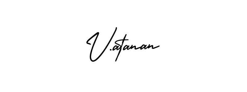 Once you've used our free online signature maker to create your best signature AmerikaSignatureDemo-Regular style, it's time to enjoy all of the benefits that V.atanan name signing documents. V.atanan signature style 3 images and pictures png