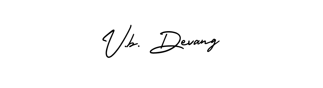 How to Draw V.b. Devang signature style? AmerikaSignatureDemo-Regular is a latest design signature styles for name V.b. Devang. V.b. Devang signature style 3 images and pictures png