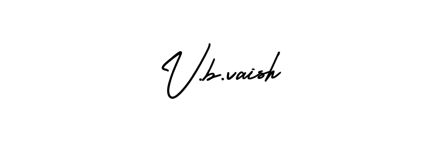 You should practise on your own different ways (AmerikaSignatureDemo-Regular) to write your name (V.b.vaish) in signature. don't let someone else do it for you. V.b.vaish signature style 3 images and pictures png