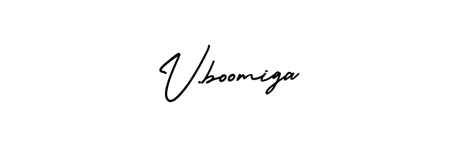 You can use this online signature creator to create a handwritten signature for the name V.boomiga. This is the best online autograph maker. V.boomiga signature style 3 images and pictures png