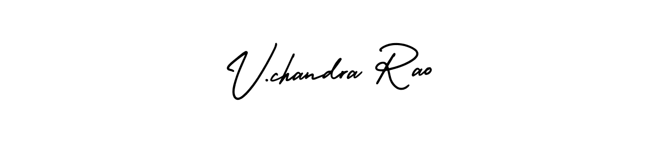 V.chandra Rao stylish signature style. Best Handwritten Sign (AmerikaSignatureDemo-Regular) for my name. Handwritten Signature Collection Ideas for my name V.chandra Rao. V.chandra Rao signature style 3 images and pictures png