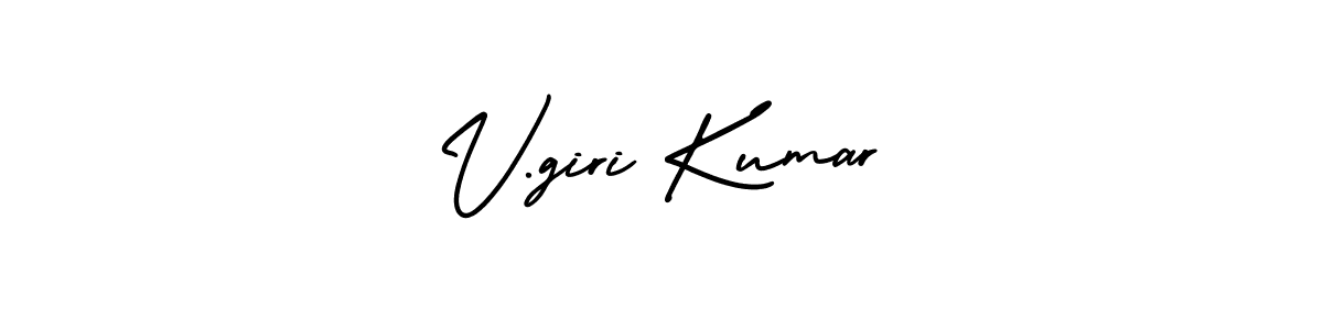 How to make V.giri Kumar signature? AmerikaSignatureDemo-Regular is a professional autograph style. Create handwritten signature for V.giri Kumar name. V.giri Kumar signature style 3 images and pictures png